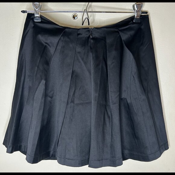 SHULAMI Black Pleated Schoolgirl Short Mini Skirt with Pockets Size SMALL - Picture 6 of 6